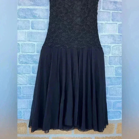 Fuzzi jean paul gaultier  Lace Tulle Mesh Fit Flare Stretch dress size small NWT - Picture 16 of 16